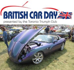 British Car Day Toronto, CA. Logo with a TVR
