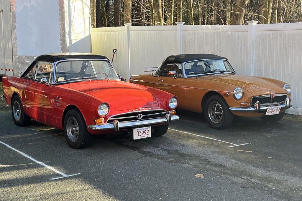 Bill Kass' Sunbeam Tiger and MGB