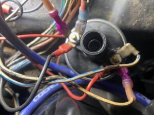 Mike Silvia's 1975 MGB Coil with wires.