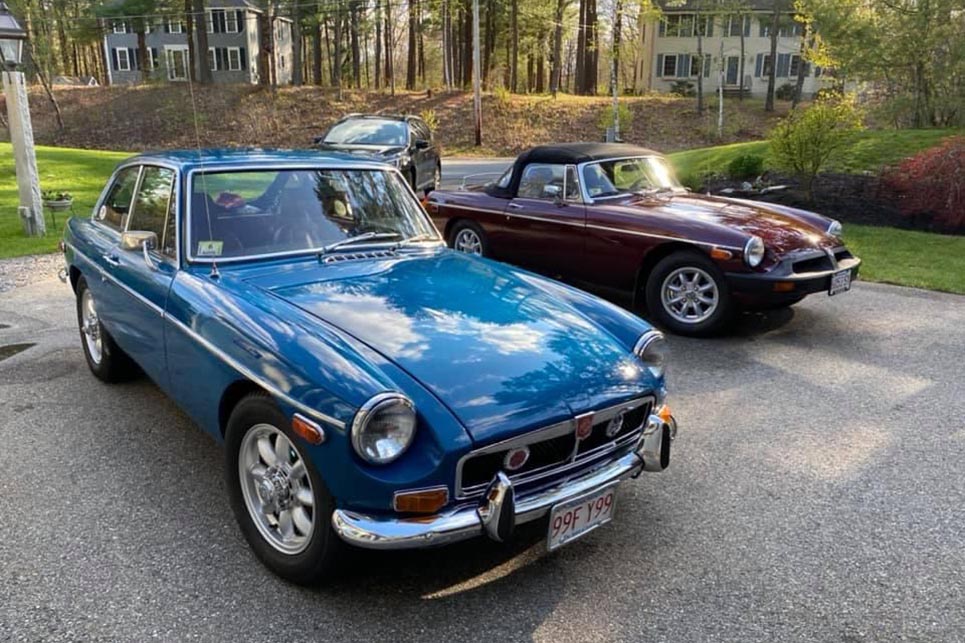 Joe Benedict's 1973 MGB GT and his 1978 MGB